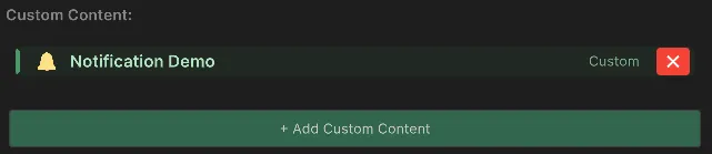 Agregar Custom Content a una sección de Dashly