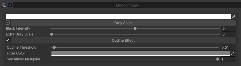 Ejemplo de efecto Monochrome aplicado a un modelo en Icon Generator