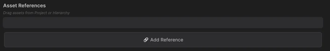 Agregar referencias de assets de Unity en una nota