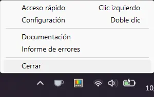 Reiniciar PowerToys para cargar la extensión de Unity Hub